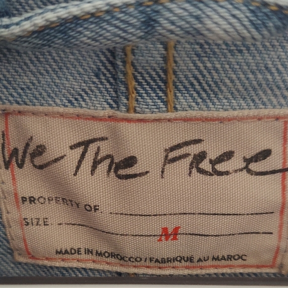 Free People Light Blue Jean Jacket - Picture 3 of 6